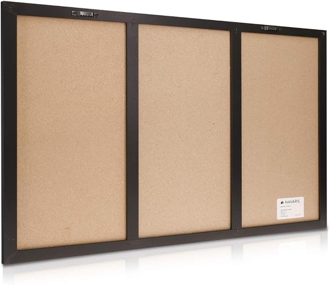 Navaris Combination Board Cork/Whiteboard/Chalkboard - Image 4