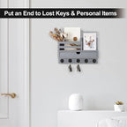 Lucundm Key Holder Wall Mount, Mail Holder - Image 3