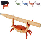 Desk Crab Pen Holder, Cute Weightlifting Crab Pencil Holder by Unknown
