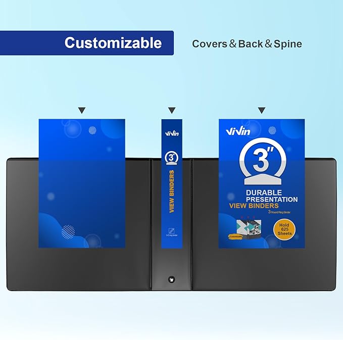 ViVin 3 Ring Binder 3 inch - Image 5
