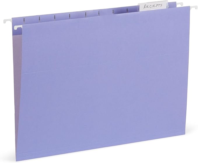 25 Blue Summit Supplies Pretty Hanging File Folders, Pastel Gem Tone Assorted - Image 6