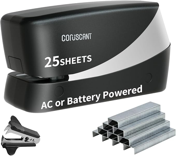 Coruscant Electric Stapler, Heavy Duty Desktop Stapler, Includes 2000 Staples by coruscant
