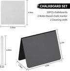 20 Pack 4"x3"Mini Chalkboard Signs - Image 2