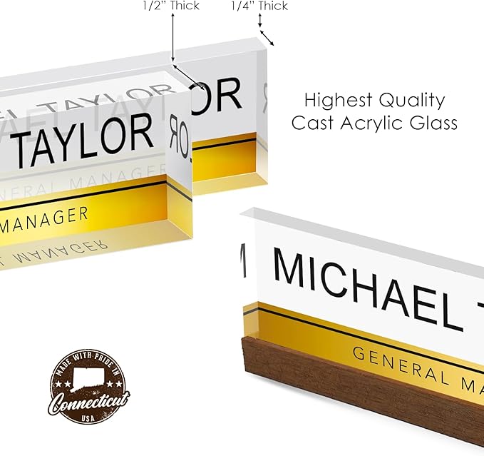 Artblox Personalized Office Desk Name Plate - Image 9