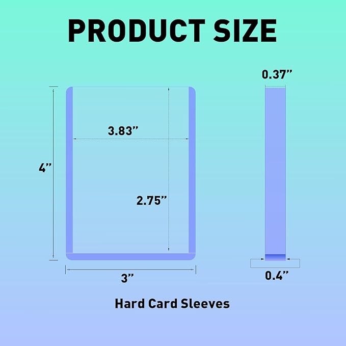 360pt 3"x4" Hard Card Sleeves - Image 2
