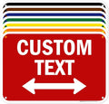 Custom Arrow, Custom Directional Sign, Two way Arrow, 12x18 Inches, 55 mil by MySignCenter