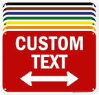 Custom Arrow, Custom Directional Sign, Two way Arrow, 12x18 Inches, 55 mil by MySignCenter