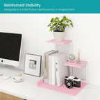eliteroo desktop shelf, aesthetic desk organizer table top showing dimensions