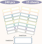 STARLIBOO Removable Labels, Removable Colored Labels Stickers, Self-Adhesive - Image 5