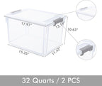 Citylife 32 QT Plastic Storage Bins - Image 6