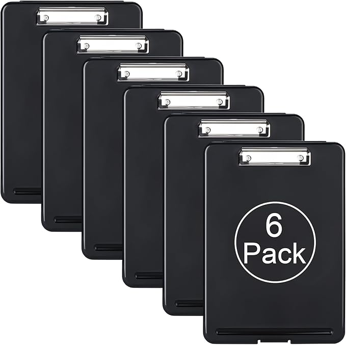 ZCZN Plastic A4 Form Storage Box Case, Clipboard Case, Bulk clipboard Set by ZCZN