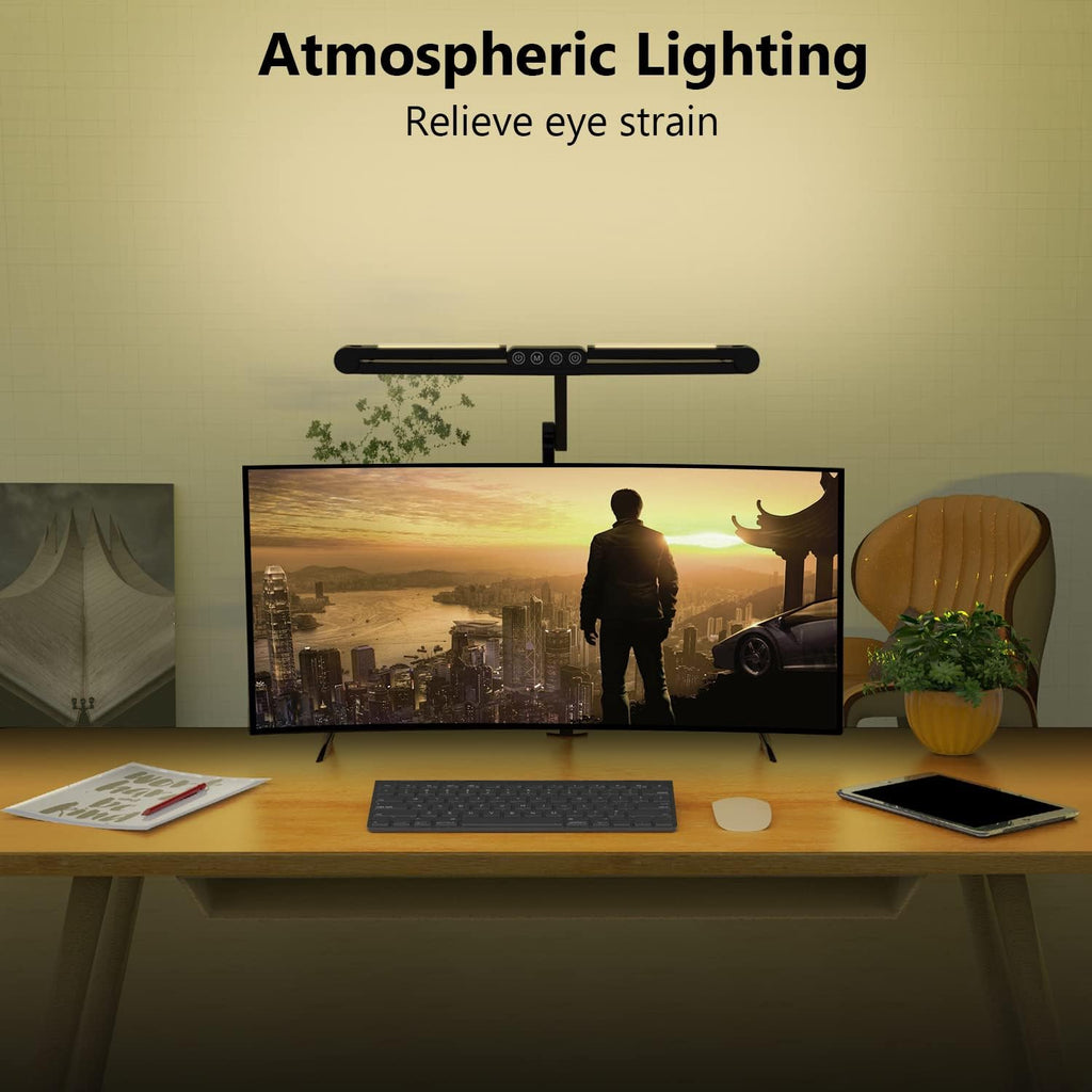 micomlan led desk lamp with clamp, architect desk, side view