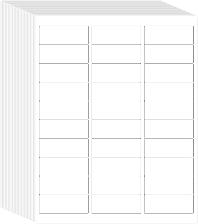 L LIKED Printable Address Labels, 500 Labels, 30 per Sheet, Mailing Labels by LLIKED