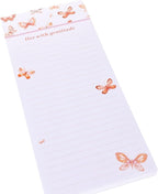 Graphique Butterfly Magnetic Notepad | 100 Tear-Away Sheets | Grocery, To-Do - Image 2