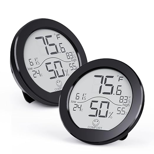 SECRUI Hygrometer Thermometer for Room Temperature Humidity Meter Indoor by SECRUI