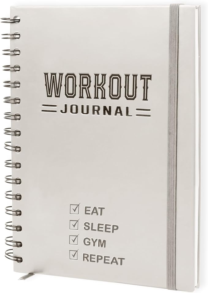 Nextnoid Hardcover Fitness Planner Workout Journal by Nextnoid