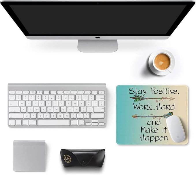 Auhoahsil Mouse Pad, 12 x 10 in Thick Rubber Premium-Textured Non-Slip Stitched - Image 3