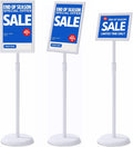 YIYO sign stand，floor sign holder poster stand heavy duty pedestal signage stand