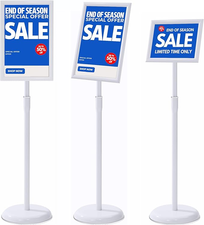 YIYO sign stand，floor sign holder poster stand heavy duty pedestal signage stand by YIYO