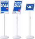 YIYO sign stand，floor sign holder poster stand heavy duty pedestal signage stand by YIYO