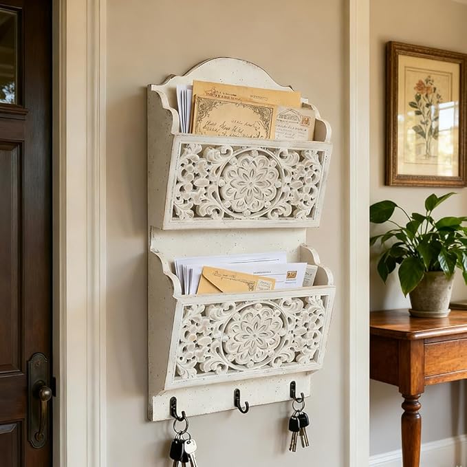 Chadechimo Rustic Key and Mail Holder - Image 6