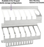 speedway motors 12 quart oil storage shelf, aluminum, side view