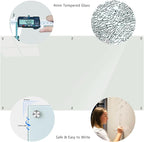 Large Glass Dry Erase Board, 96 x 48 Inches Magnetic Glass Whiteboard - Image 3