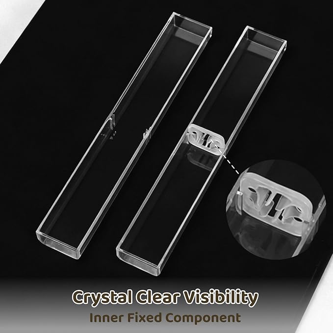 OMISTAR 100PCS Pen Gift Box, Acrylic Clear Pen Gift Box - Image 3