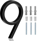 5" Floating Stainless Steel Address House Number, Modern Metal Anti-Rust House by MerearDecoration