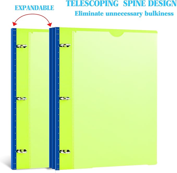 INFUN 1 Inch Telescoping 3 Ring Binder - Image 3