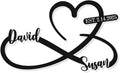 Custom Metal Heart and Infinity Wall Art Valentines Day Wedding Gifts by HYTSIGN
