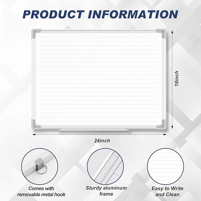 Lincia Magnetic Dry Erase Whiteboard - Image 2