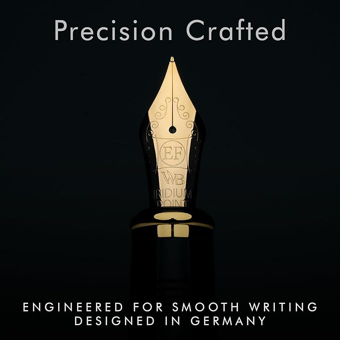 Wordsworth & Black Majesti Fountain Pen- Luxury Case, 24K Gold Finish; 18K - Image 5