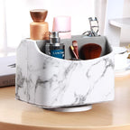 PUSU Leather 360°Rotatable Remote Control Holder, Nightstand TV Remote Caddy - Image 3