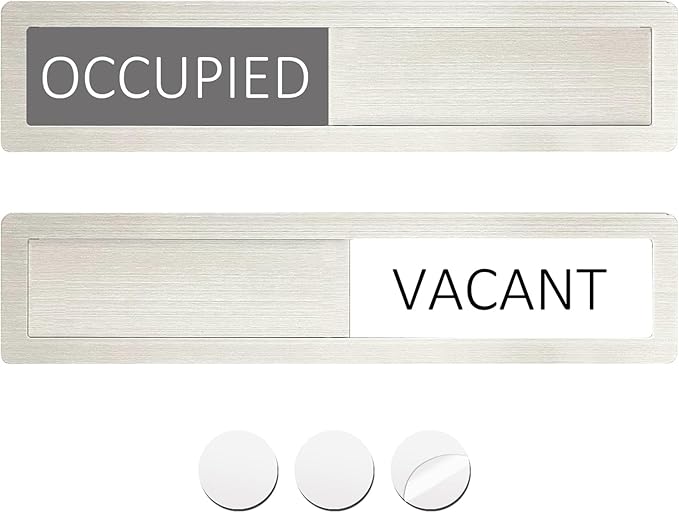 Vacant Occupied Privacy Sign, Vacant Occupied Door Sign by LoYinLo