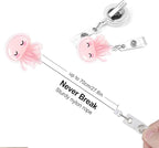 2Pcs Funny Jellyfish Badge Reel Retractable - Image 4