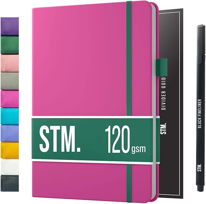Bullet Dotted Journal Dot Grid Notebook | A5 Daily Journaling Notebooks by ScribblesThatMatter