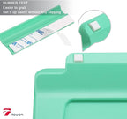 Mint Green Mini Desktop Pure Glass Whiteboard, Small Slope Slick Desk - Image 5