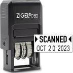ZIGEL D50 Date Stamp with Scanned by ZIGEL