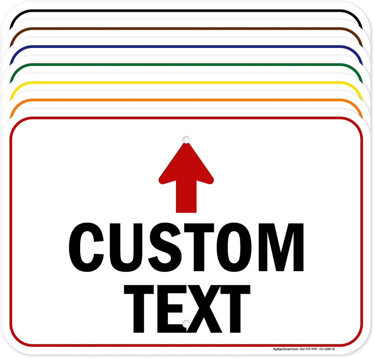 Custom Arrow Directional Sign by My Sign Center