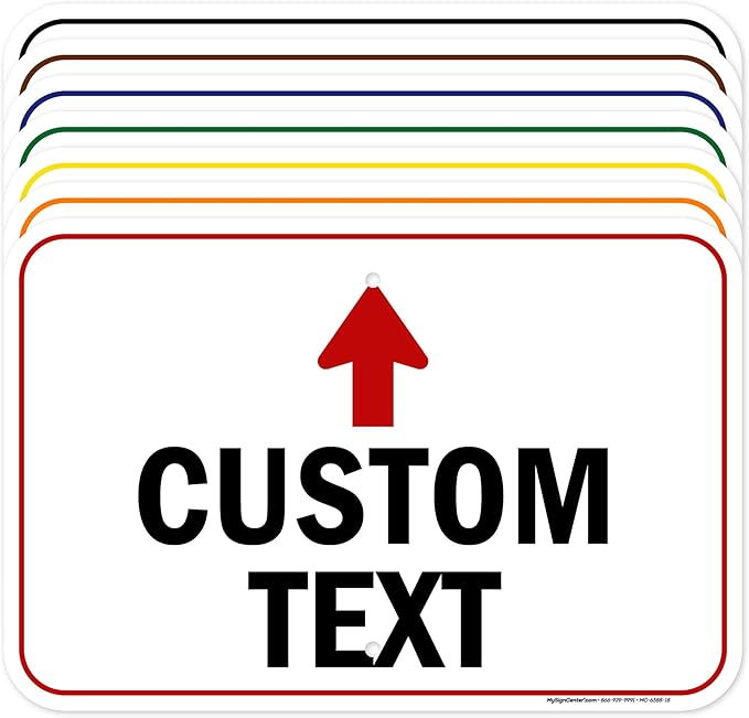 Custom Arrow Directional Sign by My Sign Center by MySignCenter