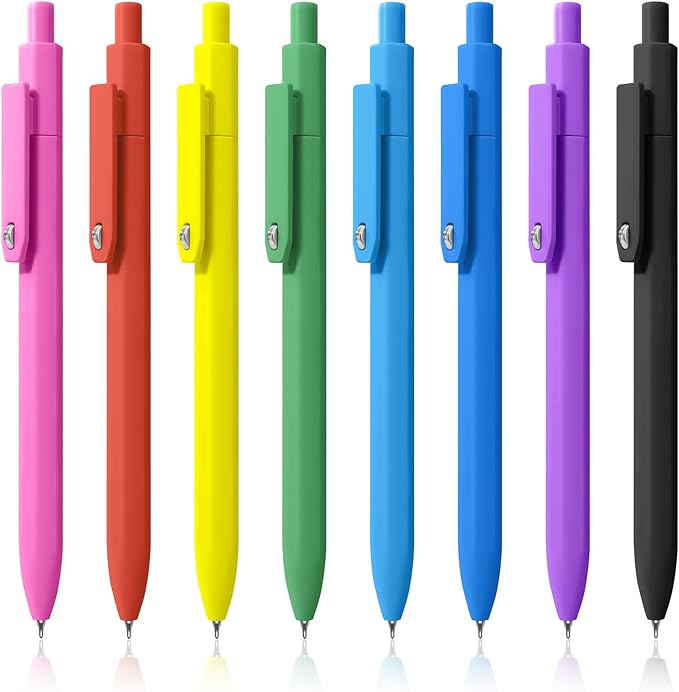 Piochoo Pens, 0.5mm Black Ink Gel Pens, Quick Dry No Smudge, Smooth Writing by Piochoo