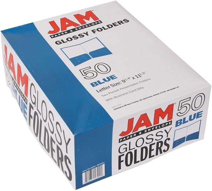 JAM PAPER Laminated Two Pocket Glossy School Folders - Image 6