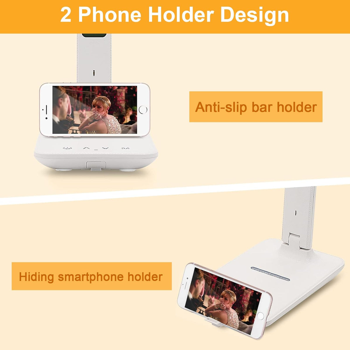LAOPAO Desk Lamp with Wireless Charger: USB Charging Port, Table Lamp with Cl...