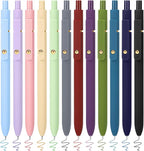 FIOVER Colored Pens, 12 Pack Colorful Gel Pens, Quick-Dry 0.7mm Medium Point by FIOVER