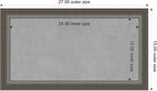 Amanti Art Silver Framed Magnetic Board 15x27 Small Vision Board - Image 3