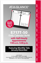 AT-A-GLANCE 2024 Daily Desk Calendar Refill, 3-1/2" x 6", Standard, Loose-Leaf, with Monthly Tabs (E717T5024)
