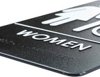 USA Made - Men's and Women's Restroom Signs ADA-Compliant Bathroom Door Signs - Image 4