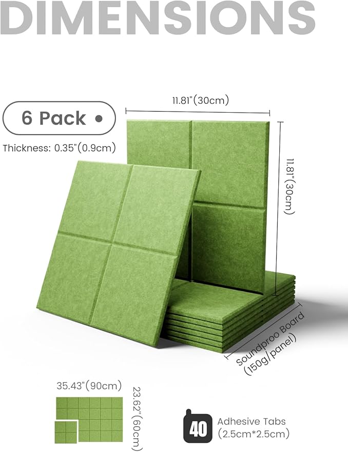 Fluxynara Large Felt Bulletin Board 36" x 24"Cork Board Alternative-6 Pack - Image 2