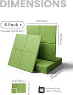 Fluxynara Large Felt Bulletin Board 36" x 24"Cork Board Alternative-6 Pack - Image 2
